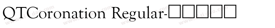 QTCoronation Regular字体转换